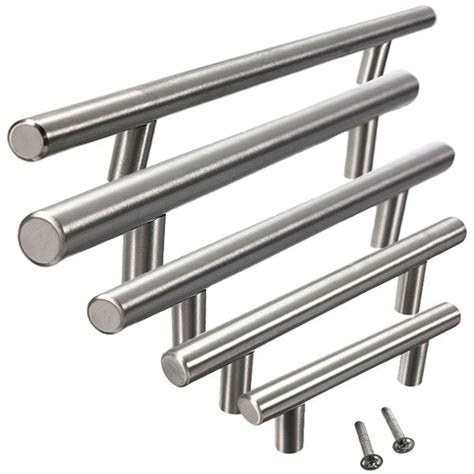 kitchen cabinet stainless steel t bar pull with rope inlay|Stainless Steel Kitchen Cabinet Handles T Bar Pulls .